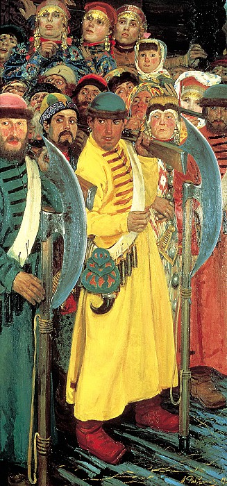 Xudozhnikipoeti's tweet image. Андрей Рябушкин. «Едут!». 1901 г. Холст, масло.