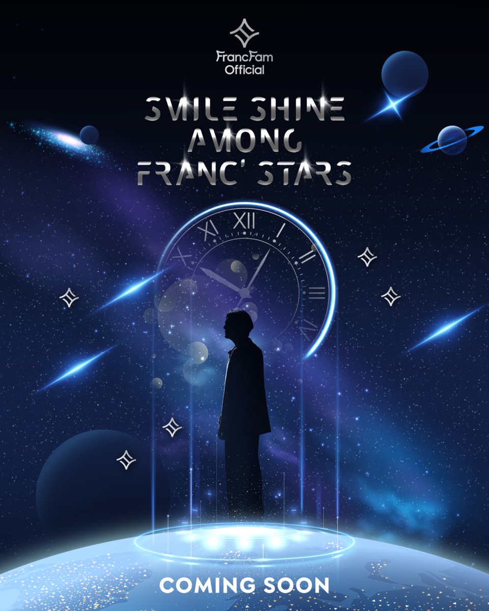 🌠 SMILE SHINE AMONG FRANC' STARS | หมู่ดาวพร่างพรายที่อยู่ทั่วท้องฟ้า กำลังนำพาให้เรามาเจอกัน เร็ว ๆ นี้  🌠

#ShiningAt25WithFRANCday

COMING SOON ✨️

<a href="/francnrp/">Franc</a> #francnrp #ฟรังนรุทธ์