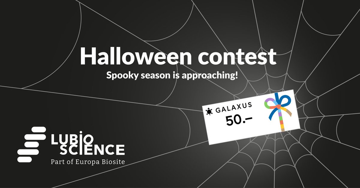 LubioScience's tweet photo. Halloween contest! 🎃 👻
Submit your spookiest, scariest or bloodiest lab images-  all halloween/autumn-themed entries are welcome and creativity is key!
🔸 Prize: 50 CHF Galaxus voucher
🔸 Deadline: Friday 14th November 2025
Participate here 👉  https://t.co/xP9Y4lbPHD https://t.co/ND1wsMgHj2