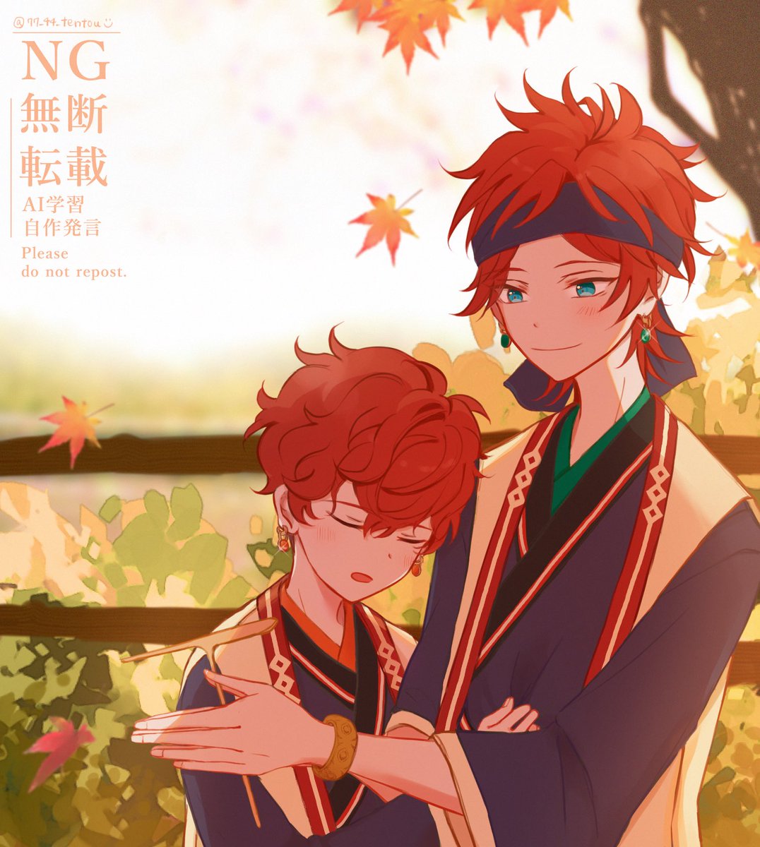 77_44_tentou's tweet photo. 🍁天城兄弟（幼少期）🍁　#あんスタFA https://t.co/XSVbUuyGWE