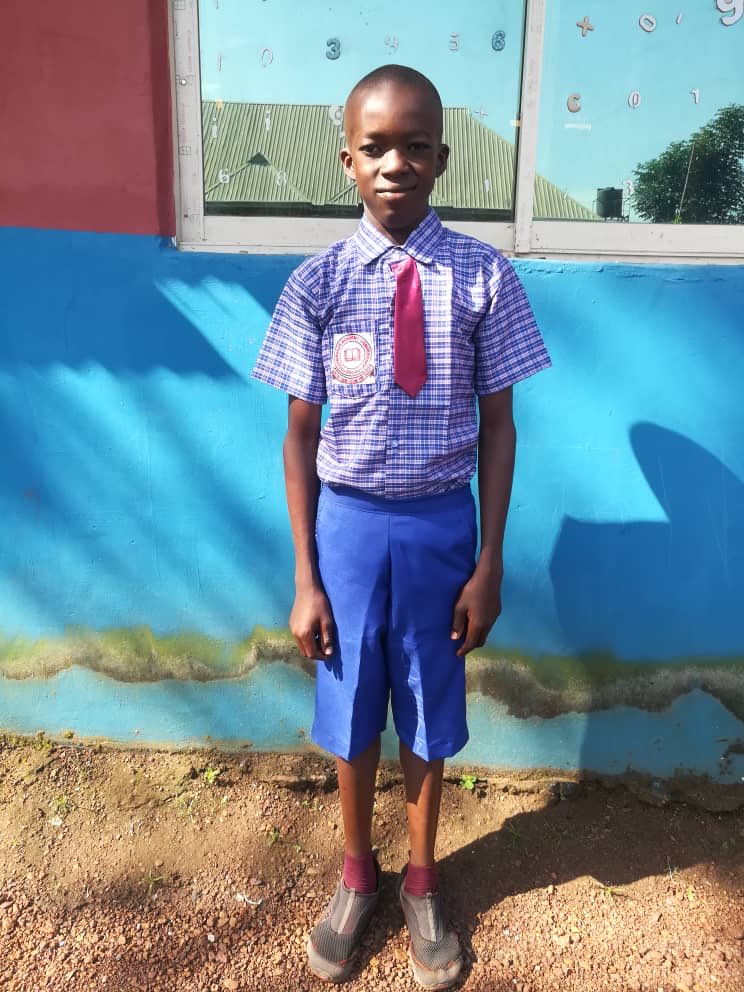 This is Uzochukwu in his school uniform this morning.

ISEE we did this.

Is God not awesome?