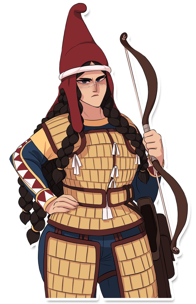 GrandYuric's tweet image. Show me how you draw armor!
Well it kinda depends on the time period, but i do try to keep them somewhat simplefied and stylelized to make them somewhat unique while also being "historical"