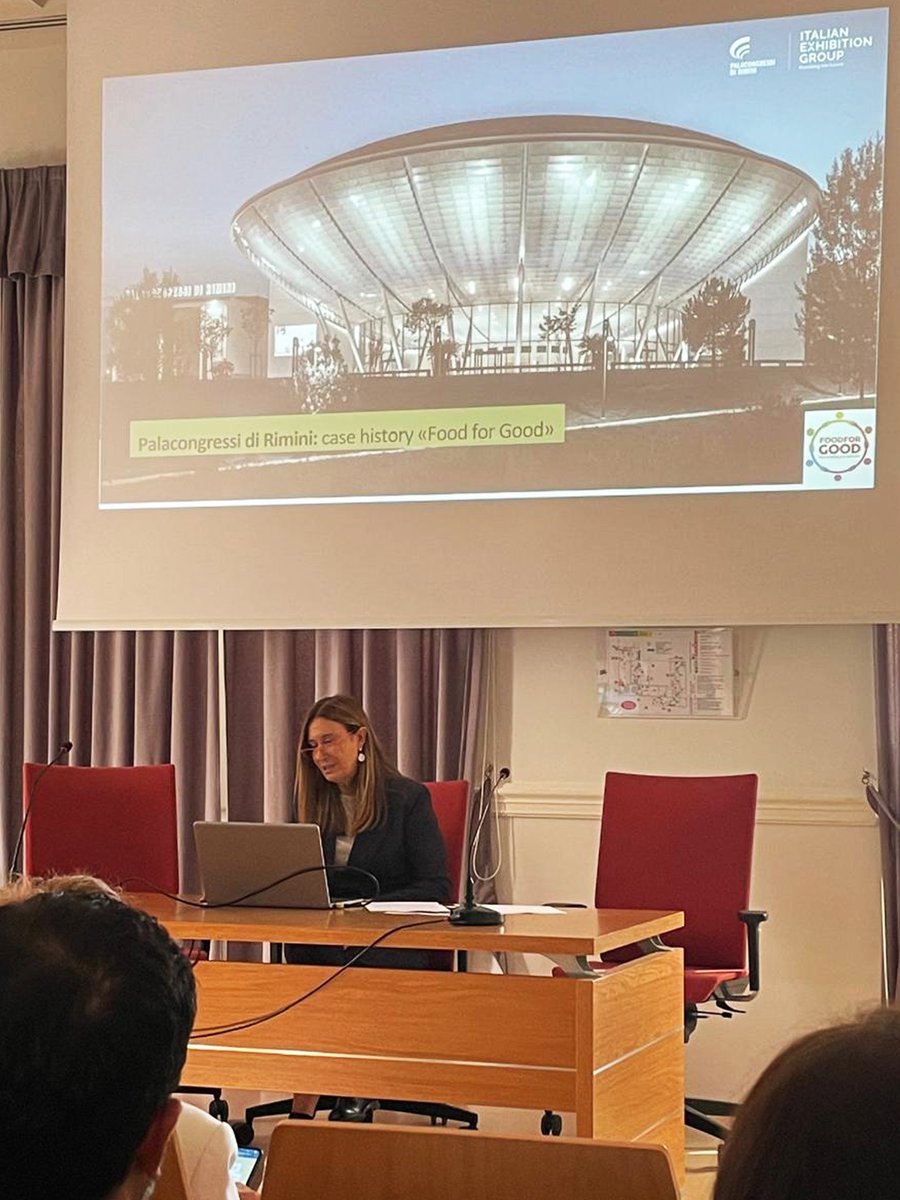 palacongressiRN's tweet photo. Alla presentazione del progetto Erasmus “Waste2Worth” presso la Fondazione Clerici ad Ancona, Federica Lucini ha portato la testimonianza di Federcongressi&amp;Eventi sul progetto "Food for Good", che vede l'impegno di Palacongressi di Rimini. 

#iegexpo #PalacongressiRimini https://t.co/uVdSmRaCYa