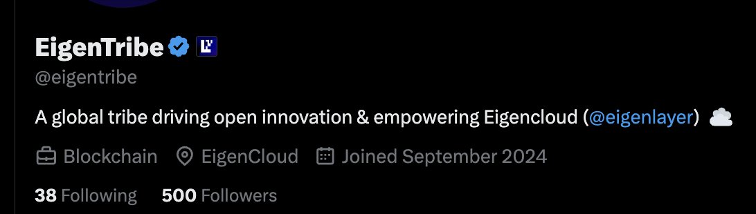 eigentribe's tweet image. The Tribe is now 500 members strong 💪