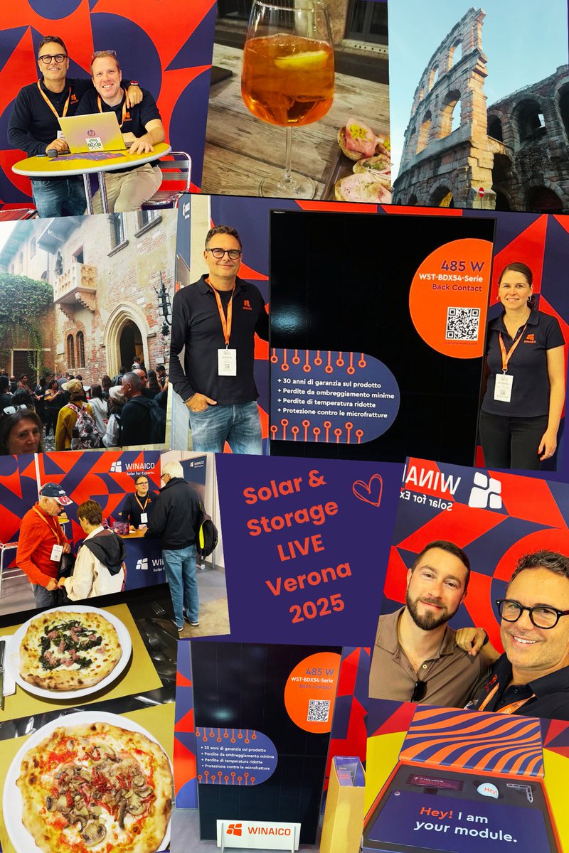 WINAICO_EU's tweet image. A few impressions from this year&apos;s Solar &amp;amp; Storage Live Italia and our time in Verona!

Many thanks to everyone who stopped by – it was great to meet so many committed people from the industry and talk about sustainable solutions together. 

#WINAICO #solarforexperts #verona