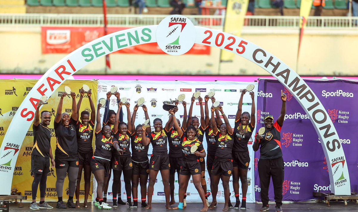Uganda’s <a href="/LadyCranesRugby/">Uganda Lady Cranes Rugby</a> 7s fell agonizingly short of gold at the 2025 Safari Sevens, finishing second after a narrow 14–10 loss to hosts Kenya Lionesses in a tense final at Nyayo National Stadium on Sunday.

Read more 👇🏾
#GoLocal🏉
nnalubaalesports.com/lady-rugby-cra…