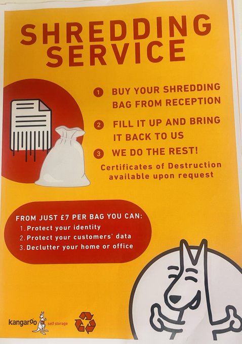 KangarooAlty's tweet photo. Did you know we offer a shredding service in store? Call into reception to discuss how we can help safely destroy any confidential paperwork https://t.co/Er79227FKY