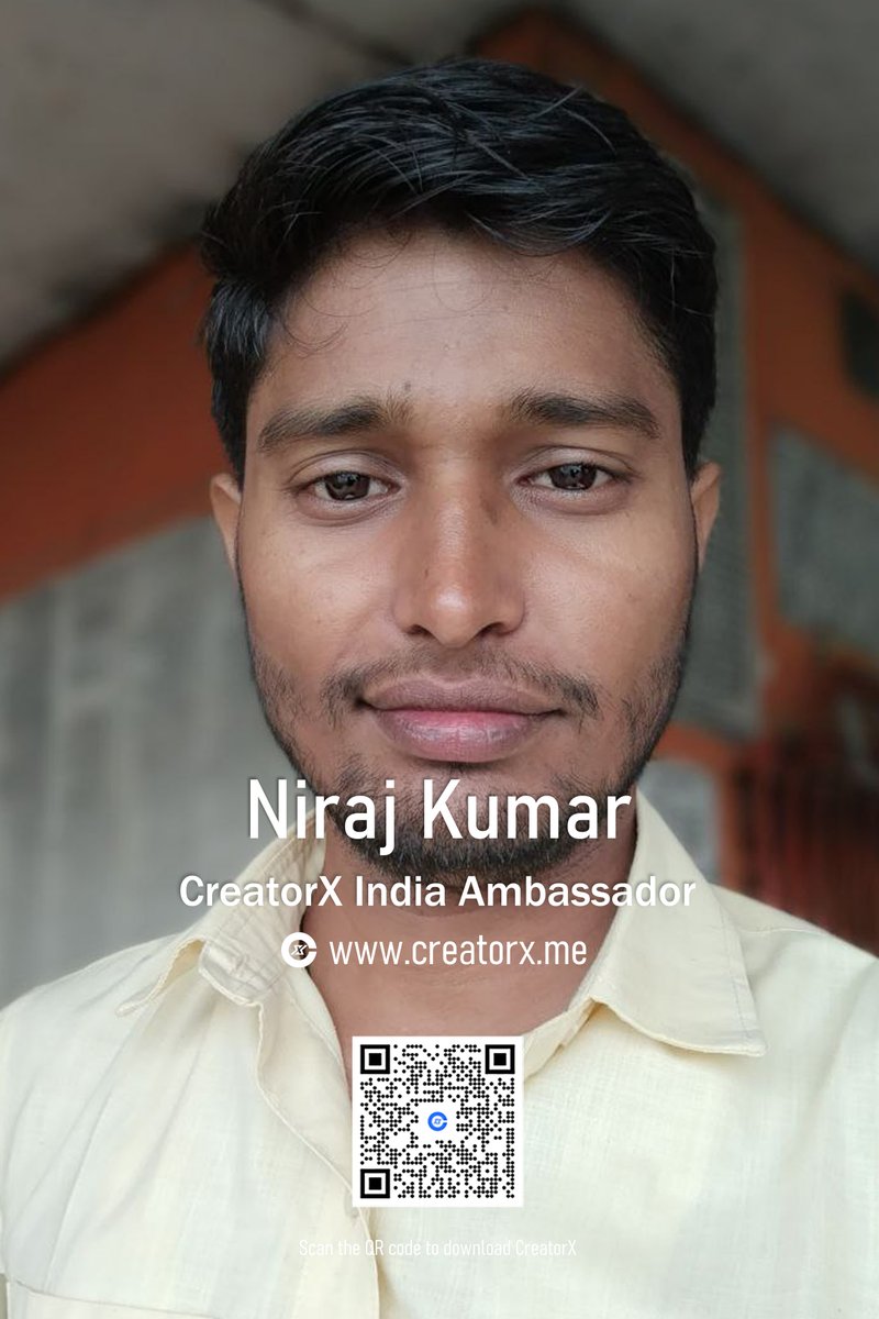 CreatorX (@creatorxinc) on Twitter photo We are thrilled to announce that Niraj Kumar has officially become one of the CreatorX Ambassadors in India!
A warm welcome to Niraj Kumar for joining the CreatorX team.
📱 t.me/CreatorX_Offic…
<a href="/onlinesupportrk/">Online Support</a>
#CreatorX #India #Ambassador We are thrilled to announce that Niraj Kumar has officially become one of the CreatorX Ambassadors in India!
A warm welcome to Niraj Kumar for joining the CreatorX team.
📱 t.me/CreatorX_Offic…
<a href="/onlinesupportrk/">Online Support</a>
#CreatorX #India #Ambassador