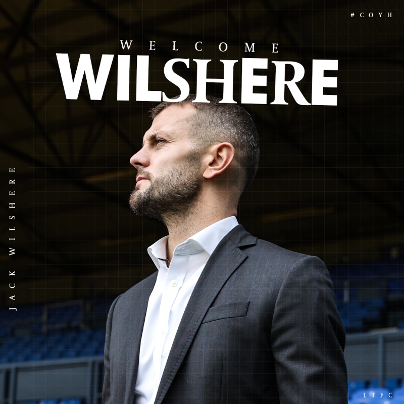 LutonTown's tweet photo. Jack Wilshere is our new manager 🧡