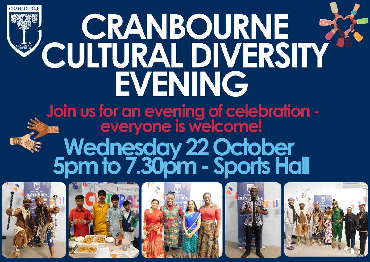Join us on Wednesday 22 October for our annual Cultural Diversity Evening, where we celebrate inclusion and showcase the range of cultures we have here in our Cranbourne Community.