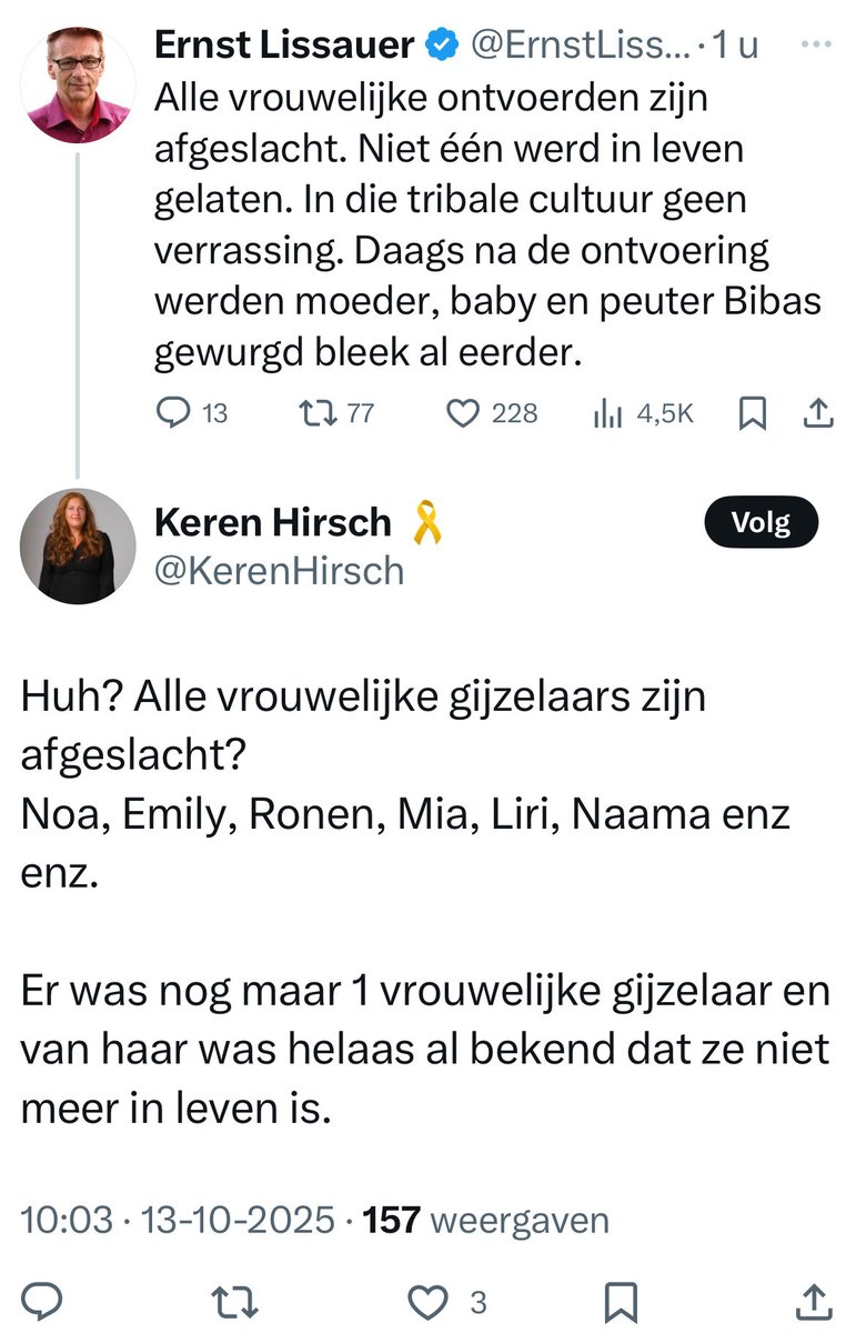 Jan Tervoort (@radlab72) on Twitter photo 😂🤦♂️De gestoorde Israël-lobby racist <a href="/ErnstLissauer/">Ernst Lissauer</a> leeft inmiddels volledig in zijn zelf geconstrueerde gruwelijke slachtoffer fantasiewereld en #GenoCIDI bestuurder <a href="/KerenHirsch/">Keren Hirsch 🎗️</a> doet nog een vergeefse poging om hem op aard te krijgen 🤦♂️ 😂🤦♂️De gestoorde Israël-lobby racist <a href="/ErnstLissauer/">Ernst Lissauer</a> leeft inmiddels volledig in zijn zelf geconstrueerde gruwelijke slachtoffer fantasiewereld en #GenoCIDI bestuurder <a href="/KerenHirsch/">Keren Hirsch 🎗️</a> doet nog een vergeefse poging om hem op aard te krijgen 🤦♂️