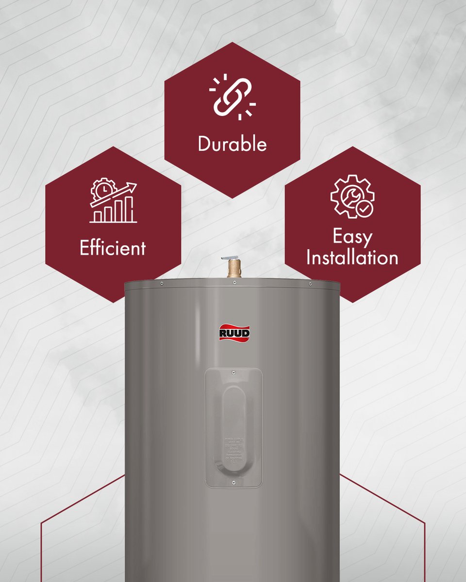 ruudmea's tweet image. Engineered for lasting performance, the Ruud Pacemaker delivers dependable efficiency and reliable operation.​
​
#RuudMea #HeatRecoverySystem #EnergyEfficient #WaterHeater #SustainableLiving #EcoFriendlyComfort
