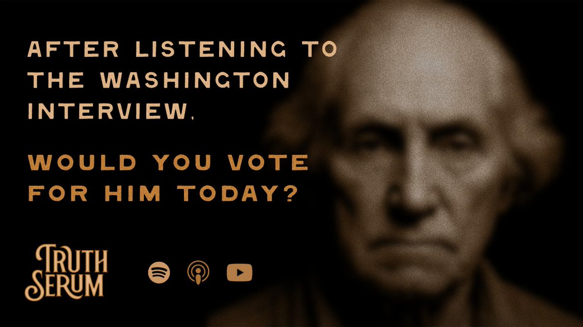 TruthSProject's tweet image. After listening to the Washington interview. Would you vote for him today?
Join the conversation. 

Listen now on Spotify or Apple: truthserumproject.com

#AdaLovelace #AI #Podcast #History #TheTruthIsNeverDead