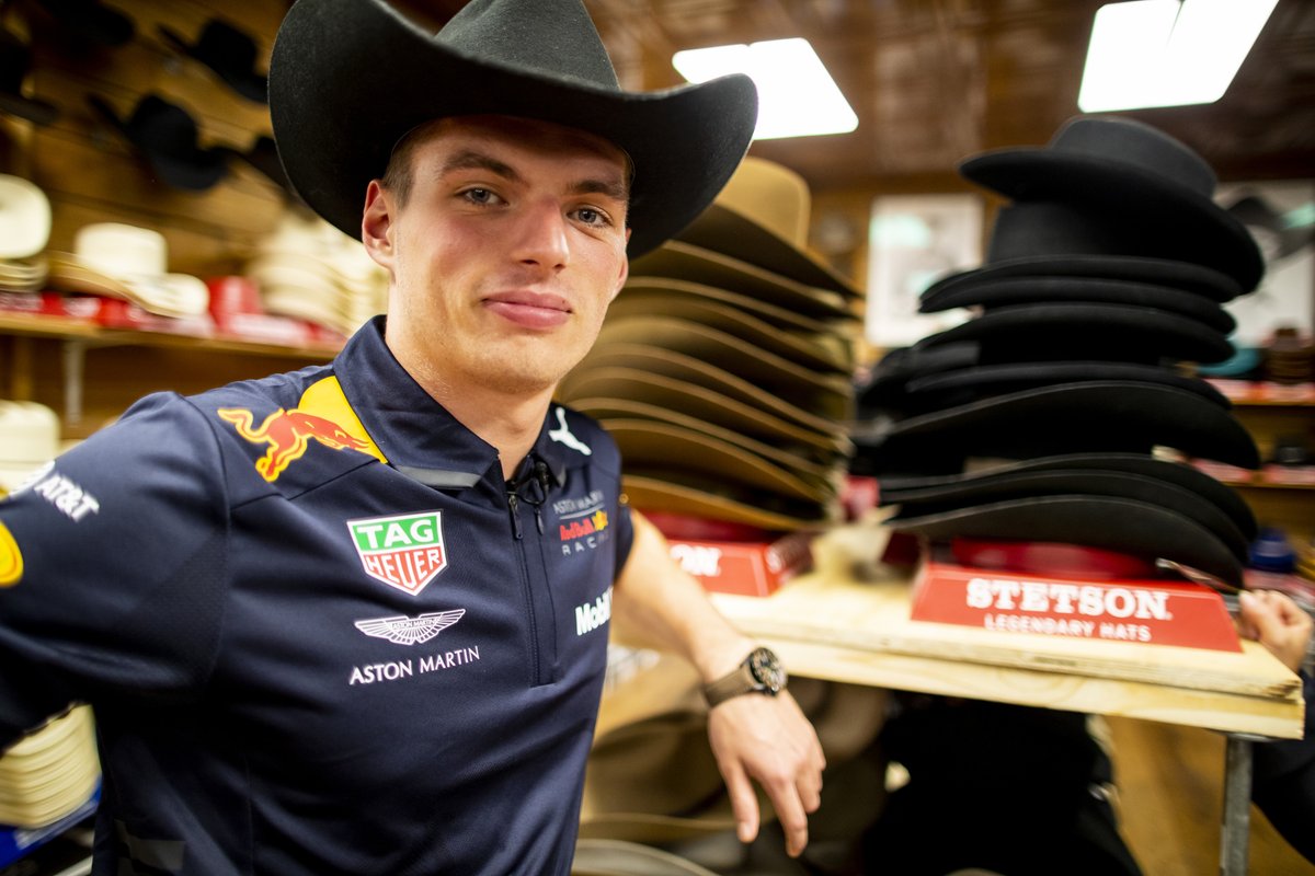 redbullracing's tweet photo. Ready for Austin? 🤠

#F1 || #USGP 🇺🇸 https://t.co/E8jHHJTY2F