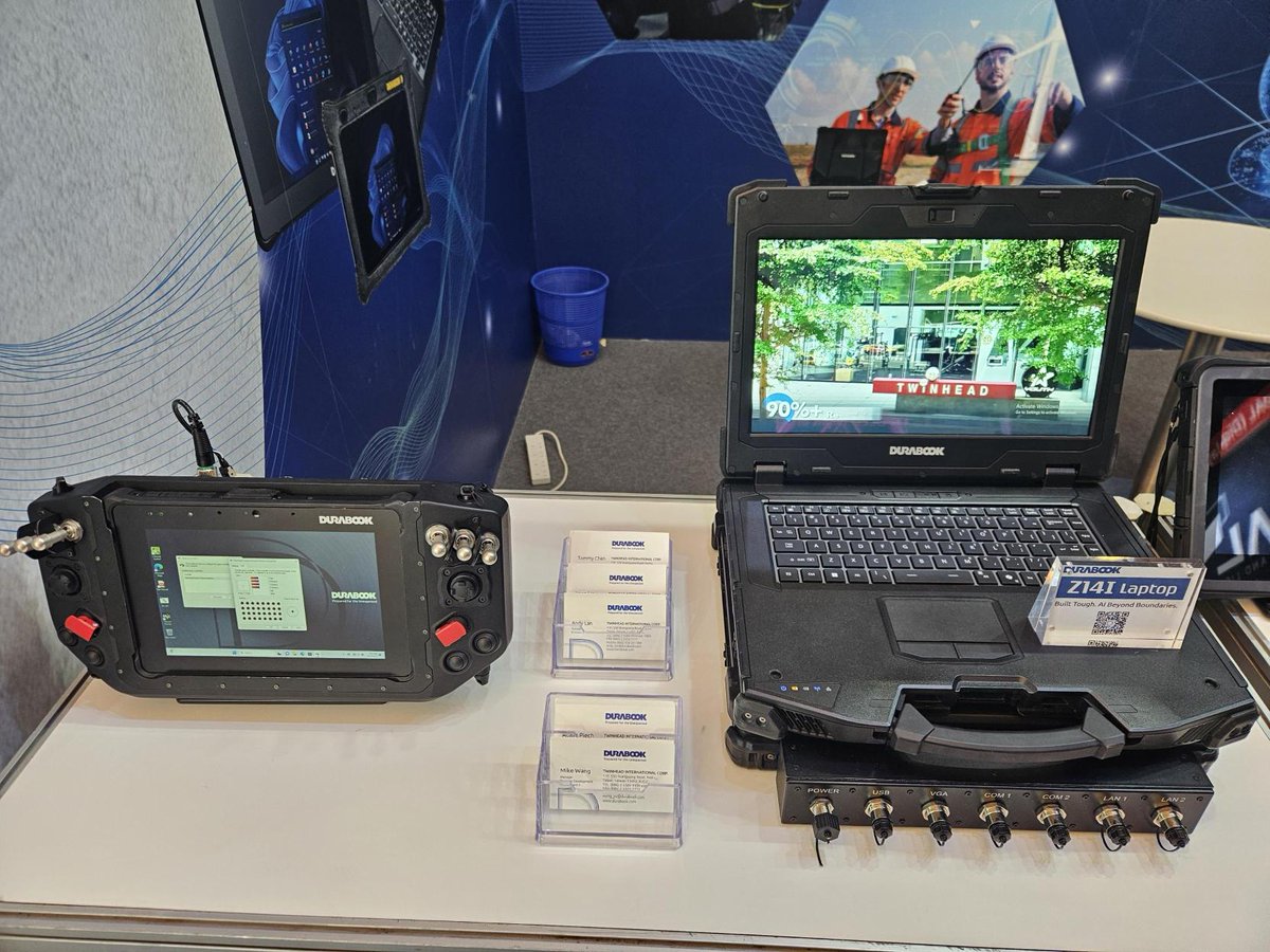 DURABOOK's tweet image. 🚀 LIVE at @GITEX_GLOBAL! Discover the GC-R8 #GroundControlStation, rugged, reliable and ready for mission-critical UAV &amp;amp; robotic ops. Visit us at Hall 4A, Booth 17 to see AI meet rugged mobility!

#Durabook #GITEXGlobal2025 #RuggedTech #FieldInnovation #GroundControlStation