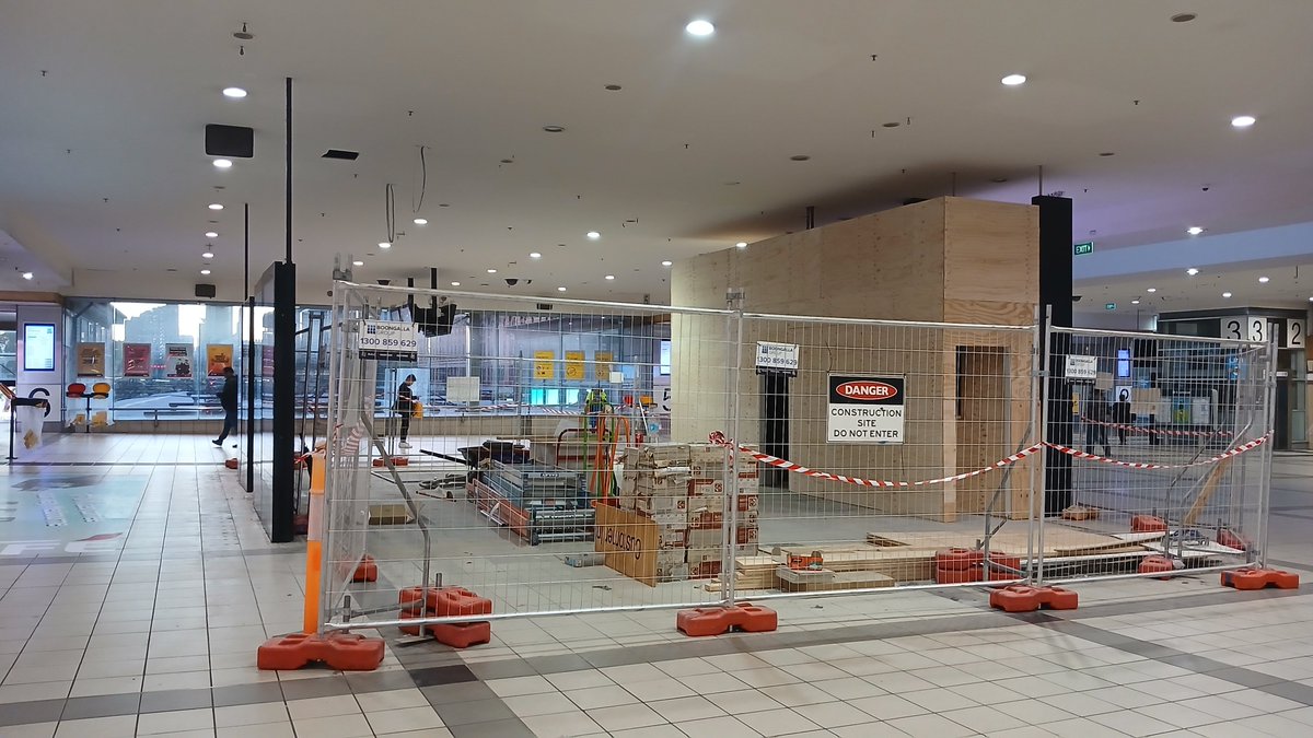 For those who haven't visited lately, the customer information centre at Flinders St Station has been demolished.