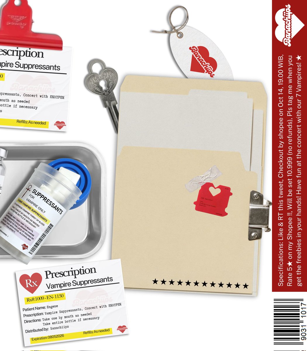 ‧₊ 𝄞𝄢 Sector K (online) freebies
for 𝔳𝔞𝔪𝔭𝔦𝔯𝔢 only

𝐸𝗻𝗴𝗲𝗻𝗲, have 𝘺𝘰𝘶 𝘵𝘢𝘬𝘦n 𝘺𝘰𝘶𝘳 suppressants?

★ like &amp; RT
★ claim on shopee
     📆 OCT 14 (19.00 WIB)
     will be set 10.999 (no refunds)
★ rate 5★ on my shopee (wajib)

# enhypen halloween giveaway