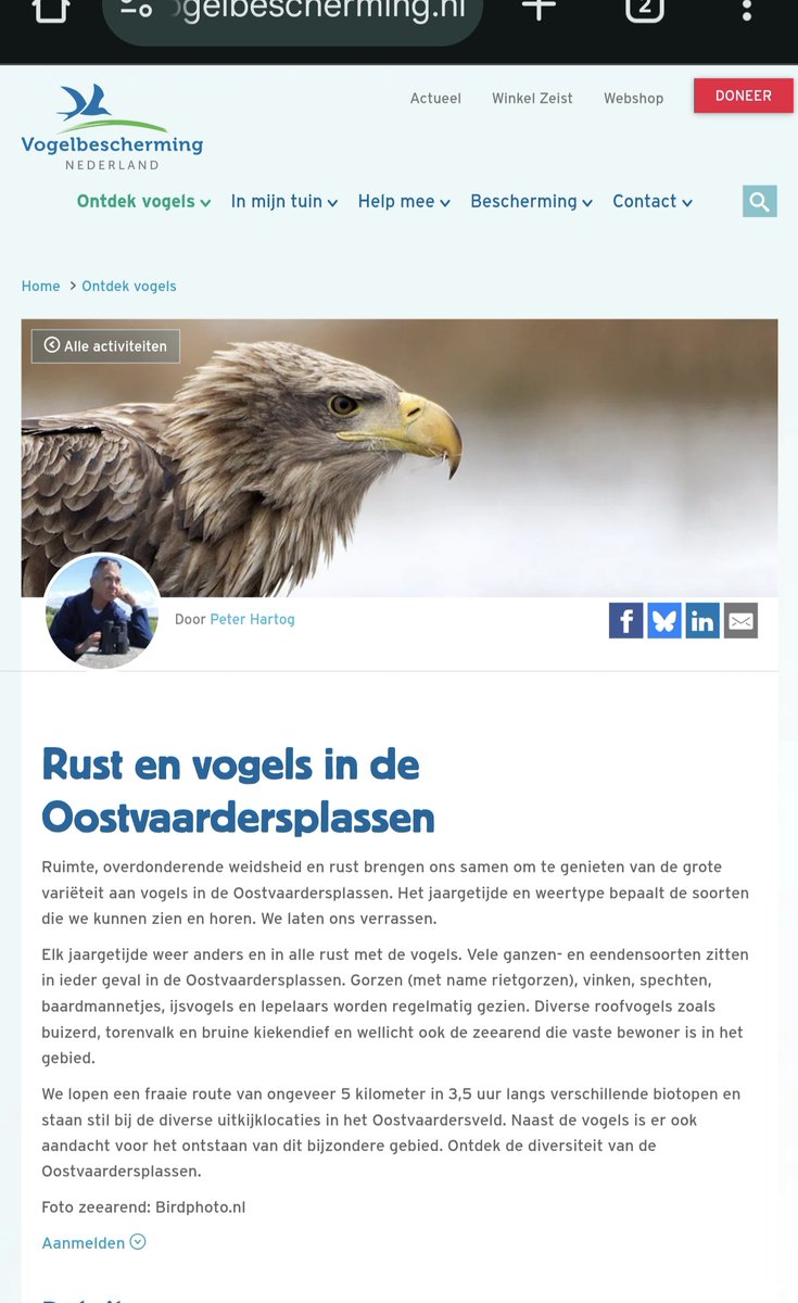 peterahartog's tweet photo. Vrijdag 31 oktober wederom een vogelexcursie in het oostvaardersveld. geen kosten maar wel even aanmelden zie link hieronder.

https://t.co/zwgGXvszpo https://t.co/EYt1UuRDDu