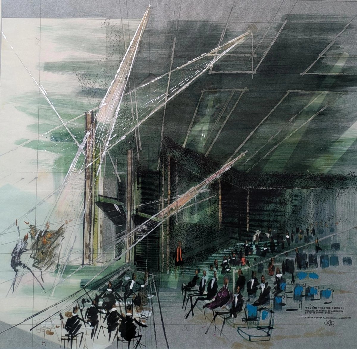 MuseumandArt's tweet photo. In case you missed it… 🔎
September's ‘Item of the Month’ blog reveals more about the artist behind this atmospheric design for Swindon’s Wyvern Theatre - https://t.co/N8t8m7DmI2
🎭️
📌Out on the Town is open until Sat 18 Oct. FREE entry.
@SwindonCouncil @WyvernTheatre https://t.co/YDsjPkIhpo