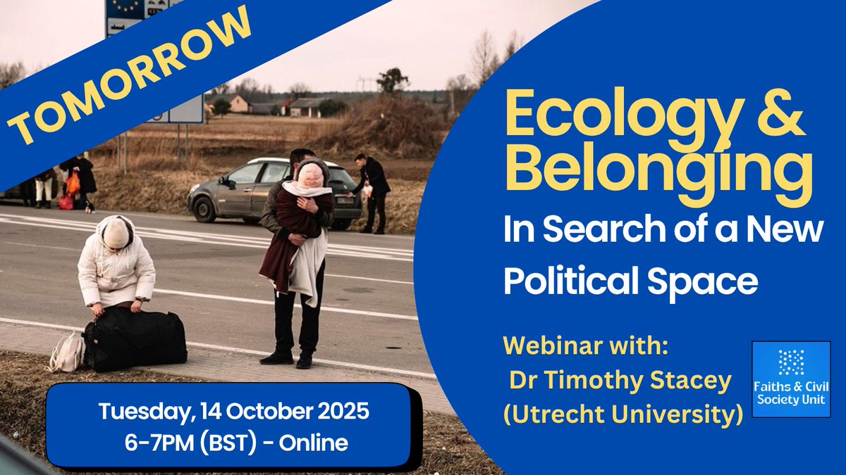 FCSUnit's tweet image. Join us TOMORROW to explore the transformative power of co-creating an alternative vision of belonging

Book your free place tickettailor.com/events/faithsa…