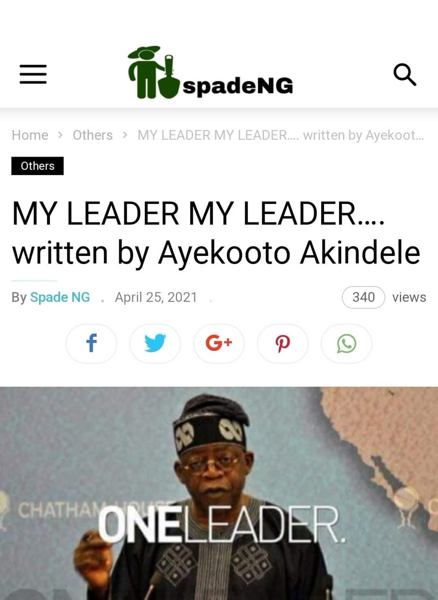 I didn’t start to be proud of Jagaban when he rescued SW or Nigeria. He was my Leader when he rescued only LAGOS and 5 Progressive States were stolen from AD by OBJ in 2003…When he was pushed out of the AD by Afenifere and OBJ(who hijacked AD Structures and made the then AD