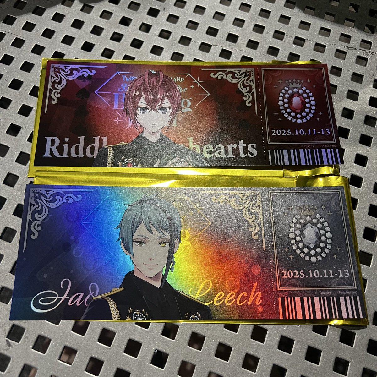 【交換】
ツイステ ブレイジングジュエル チケット風カード 
譲:リドル、ジェイド
求:ケイト

本日手渡しのみ

ただいま会場付近におりますのでお気軽にお声掛けください。