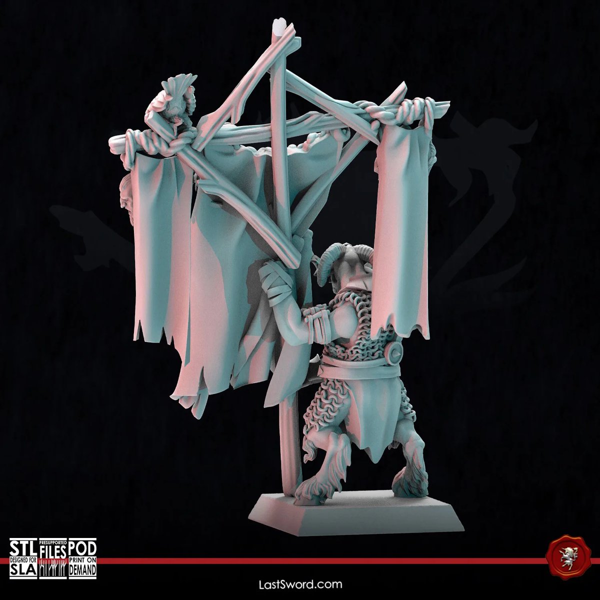 Beastmen: Herd Bearer
Among the scant symbols that stir the heart of the tribe, none holds greater significance than the battle standard.
Get yours at: loom.ly/azMs1Y0
-
#chaos #beastmen #the9thage #warhammer #aos #3dprint #dnd #lastsword #lastswordminiatures