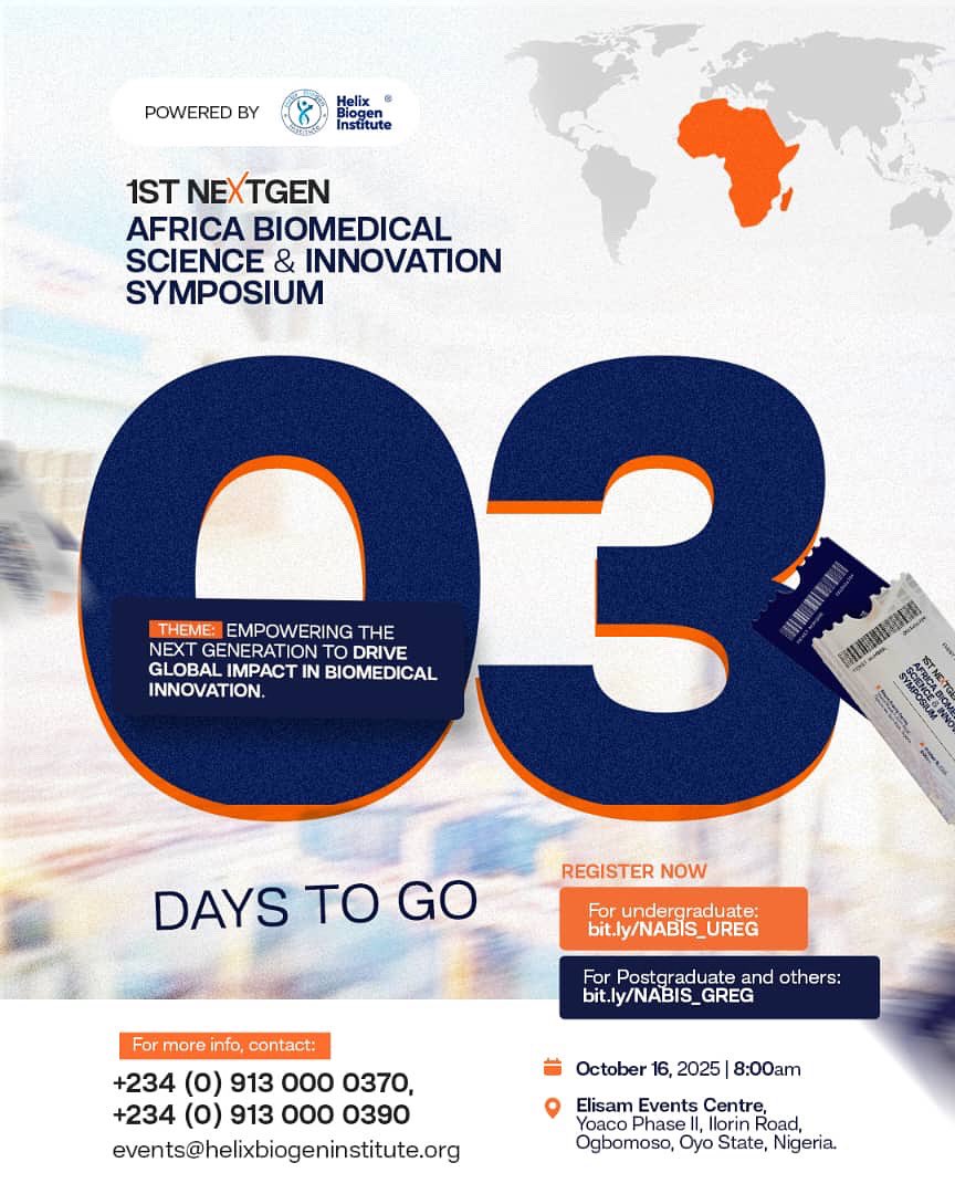 HelixBiogenInst's tweet photo. Only 3 days left! 📌

The energy is building, the ideas are flowing, and the innovators are almost here!

Are you ready to catch the spark and join the revolution? 

🔗 Register Now:
👉 Undergraduates – https://t.co/o03mCtvMgq
👉 Postgraduates &amp; Others – https://t.co/sG5sJLkIfF https://t.co/tKJJc0Q9ur