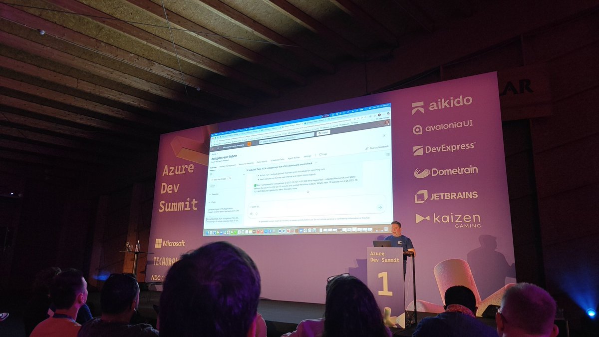 WorkingHardInIT's tweet image. Demo of the #Azure #SRE agent that handles triage and integrates with existing support infra to help handle incident management  #AzureDevSummit