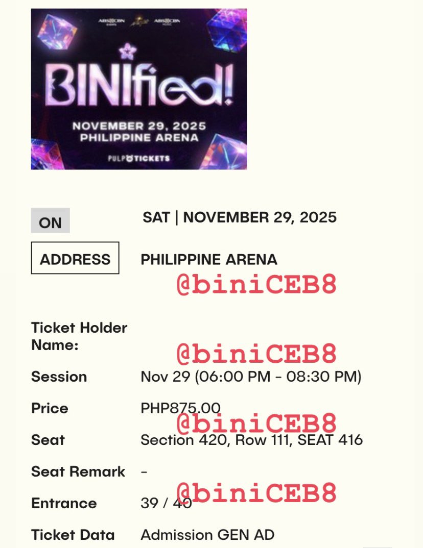 biniCEB8's tweet photo. BINIFIED TICKET GIVEAWAY 🌸🌌
🎟️ 1 GEN Ad tix

How to join:
✨like, follow &amp; rt (18+)
✨Reply to this post ur fav OT8 picture
✨Strictly 1 entry only. Multiple entries will be disqualified.
✨tix and transpo on me

🗓️Ends on Oct.31

#BINIfied #BINIfiedPHArena #BINI https://t.co/WPyXOELGS7