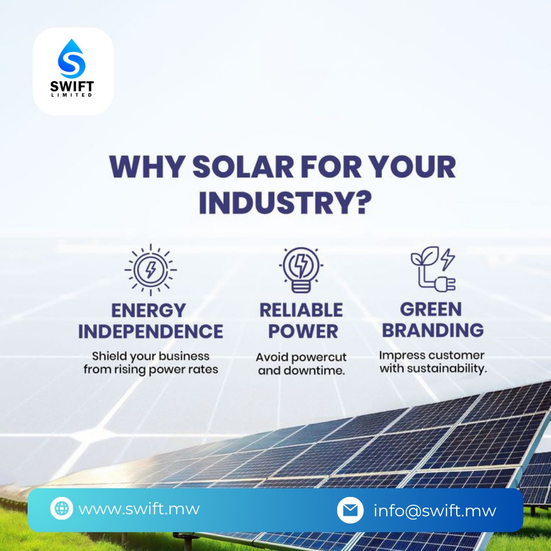 SWIFTLIMIT2023's tweet image. Invest in Solar, Invest in Stability.
Your brand deserves energy reliability and a sustainable edge.
#SWIFT #SWIFTSolutions #Gosolar #SolarPower #FutureEnergy