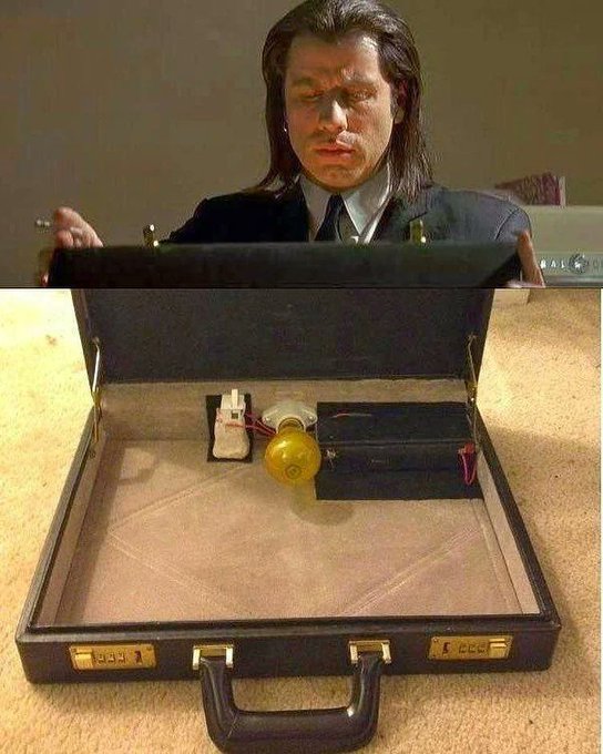 Inside of the suitcase from Pulp Fiction (1994)