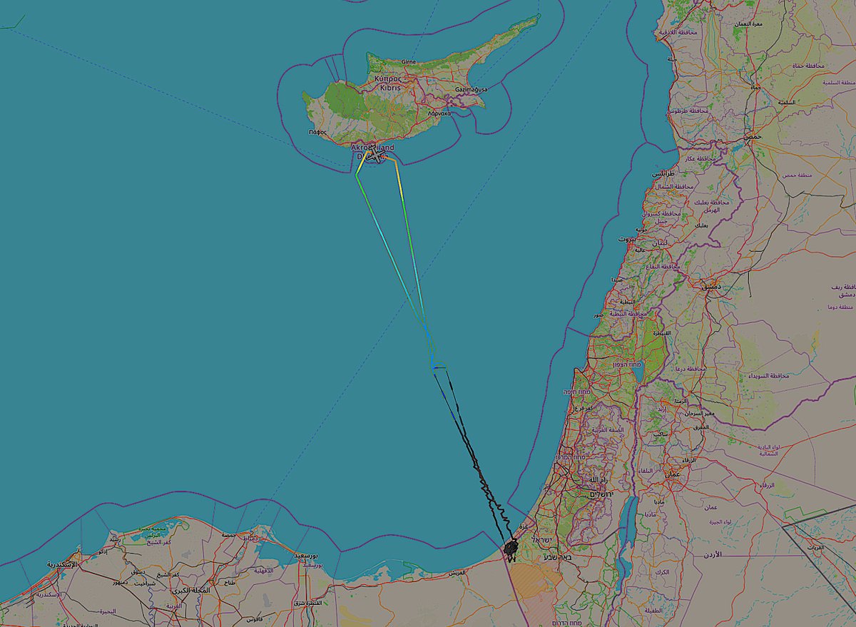 kennardmatt's tweet image. The British spy plane that has been gathering intelligence over Gaza for the Israeli military for 22 months has not turned on its transponder since ceasefire took effect

It needs to be impounded by the ICC before it flies back to the US. Then UK ministers need to be arrested