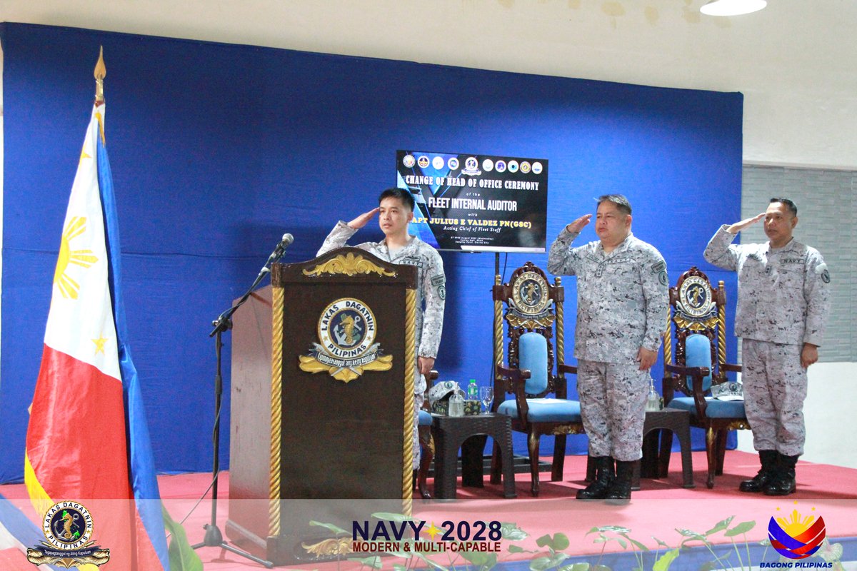 PhilFleet's tweet image. Fleet welcomes new Internal Auditor
See full report here:
facebook.com/share/p/1MdS2M…
#PhilFleetVanguardofOurSeas
#ModernandMultiCapablePHNavy
#OneAFPOnePhilippines
#StrongAFPStrongPhilippines
#AFPyoucanTRUST
#SundaloSalamatSaSerbisyo