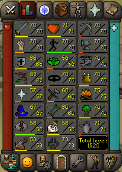 AdeptCL's tweet image. 70 fishing. 13/23 #osrs