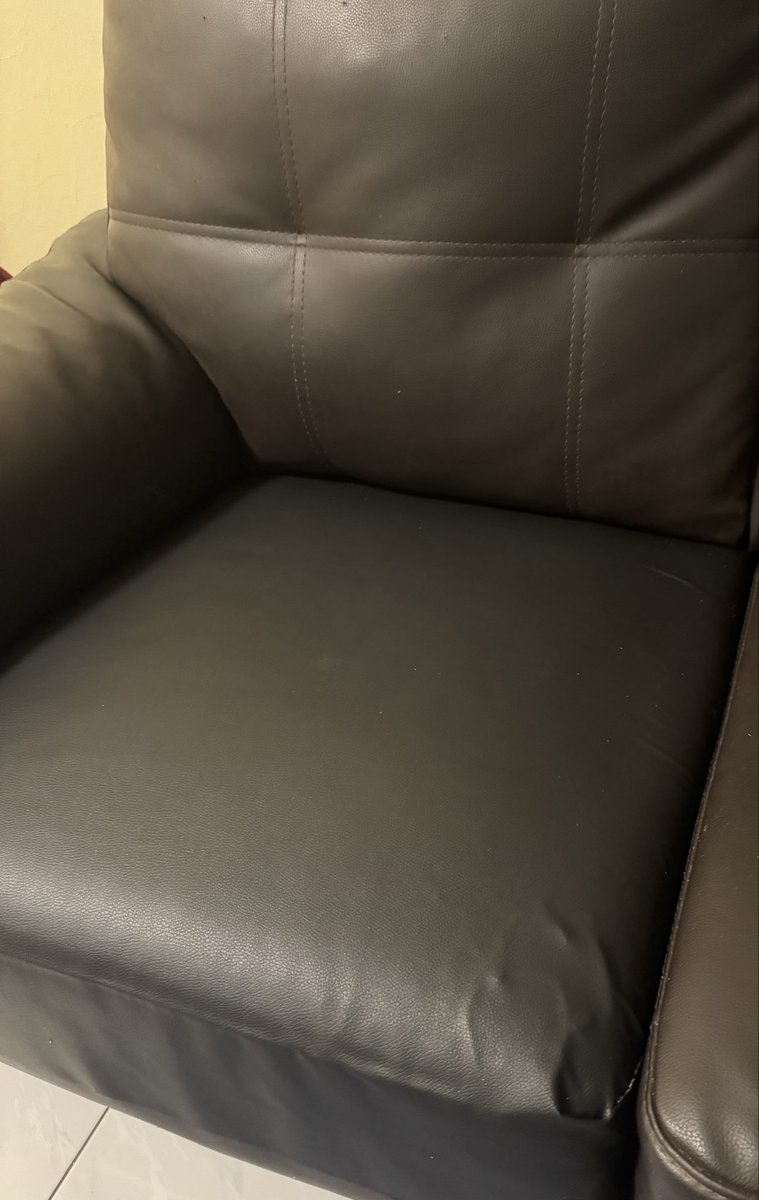 samcacaaa's tweet photo. From this.                             To this

Jimat tak payah beli sofa baru. Koyak sikit, kita tampal guna leather patch je. Settle ✅￼ https://t.co/9Af2XXedbS