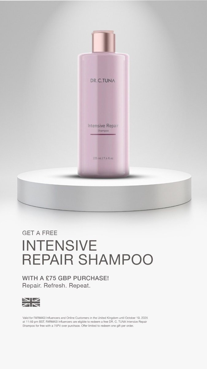 PhoenixFaves's tweet photo. 📣 Weekly Incentive Alert! 📣

💆‍♀️ Treat Your Hair – On Us!
🇬🇧 Spend £75 or more and receive a FREE Intensive Hair Shampoo
🇮🇪 Spend €100 or more and receive a FREE Intensive Hair Shampoo
🛍️ Offer available to all FARMASI Influencers &amp; Customers
⏰ Ends 19th October at 11:59 PM! https://t.co/A0nwgxjiUY