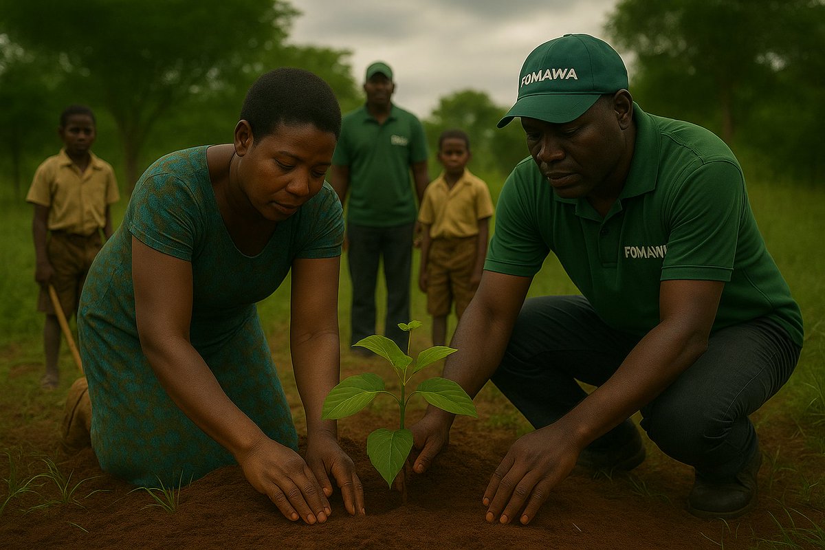 FOMAWA's tweet photo. We believe a single partnership can grow a forest. #PartnershipForGood #KenyaConservation #FOMAWA #MondayMotivation #TreeClub #kenyameansbusiness #AIart https://t.co/Y0MuhLu30E