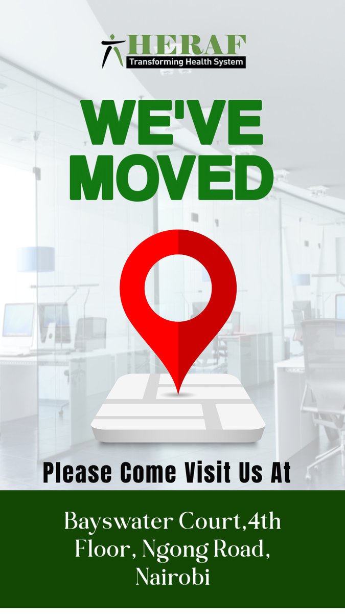 We’re excited to announce that we have a new home! Visit us at Bayswater Court, 4th Floor, Ngong Road, Nairobi as we continue our mission of transforming health systems and advancing health as a human right.