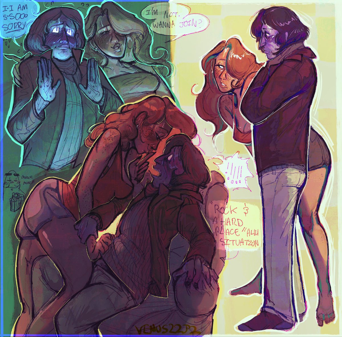 venus22j2's tweet image. cold guy and hot girl #ninah #noimnotahuman