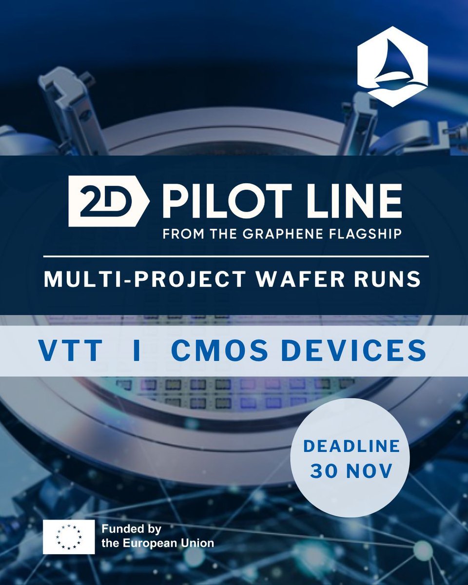 GrapheneEU's tweet image. Great news! We&apos;ve extended the deadline for our MPW runs, and the fees are now reduced by up to 50%! Explore our three runs available through the 2D-Pilot Line initiative with IHP, VTT, and Graphenea. #PilotLine #Innovation #TechDeals

buff.ly/eBFgNpG