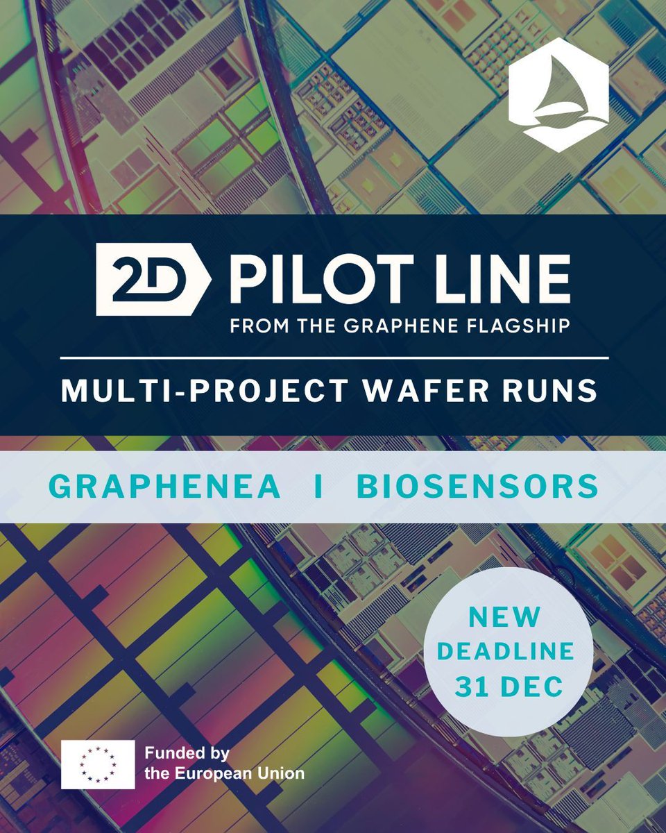GrapheneEU's tweet image. Great news! We&apos;ve extended the deadline for our MPW runs, and the fees are now reduced by up to 50%! Explore our three runs available through the 2D-Pilot Line initiative with IHP, VTT, and Graphenea. #PilotLine #Innovation #TechDeals

buff.ly/eBFgNpG