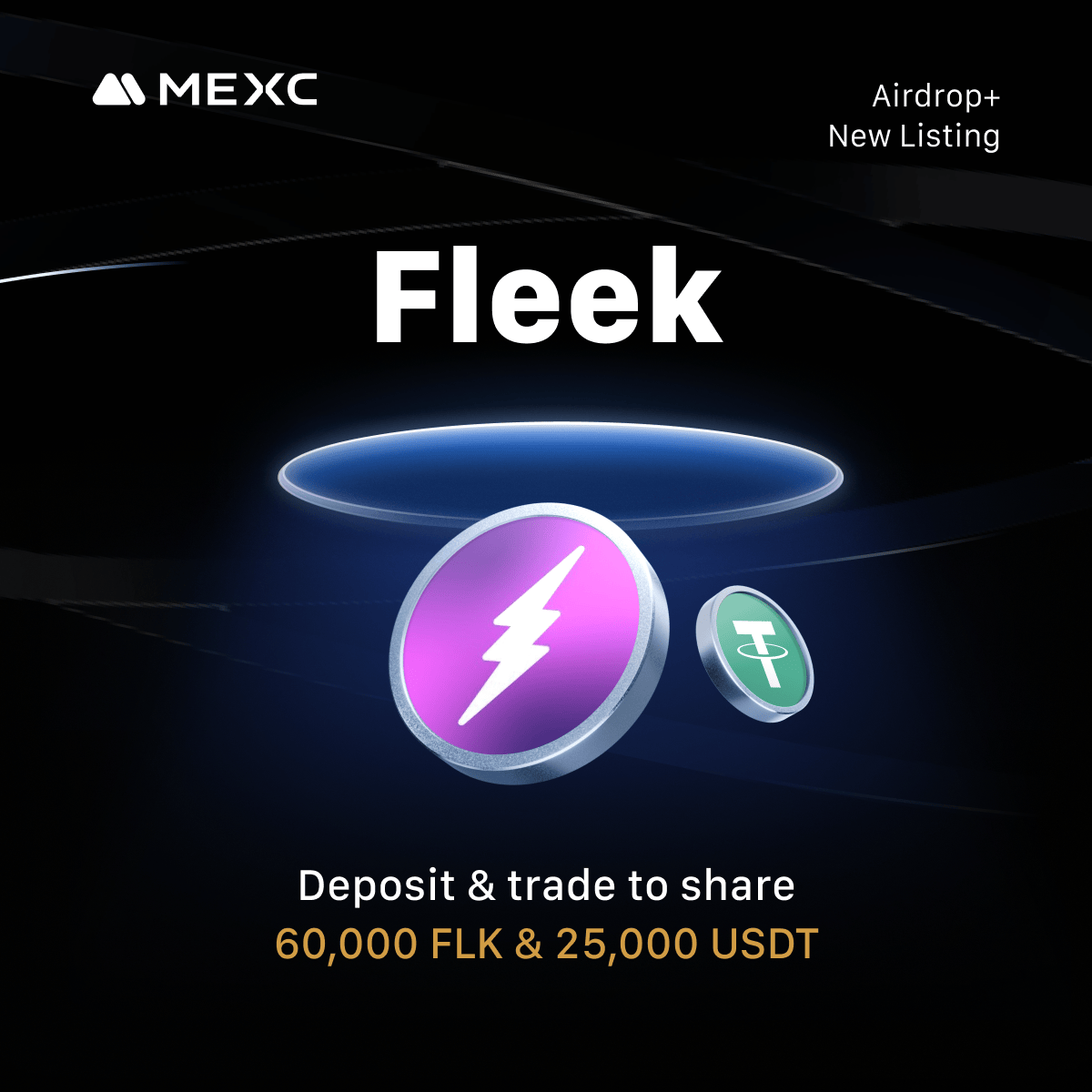 Alpha_MEXC's tweet photo. 🪂 #MEXC $FLK Airdrop+ Online NOW 🪂

🔹 $FLK @fleek
🔹 $FLK/USDT Trading: Oct 14, 2025, 12:00 (UTC)
🔹 $FLK/USDC Trading: Oct 14, 2025, 12:20 (UTC)
🔹 Deposit: Opened
🎁 Reward Pool: 60,000 $FLK & 25,000 $USDT 

✨ Listing Celebration Offer for $FLK: Enjoy Zero Trading Fees for the $FLK/USDT and $FLK/USDC Spot trading pairs!

👇Deposit & Trade to share the prize pool
https://t.co/uY984L87y1