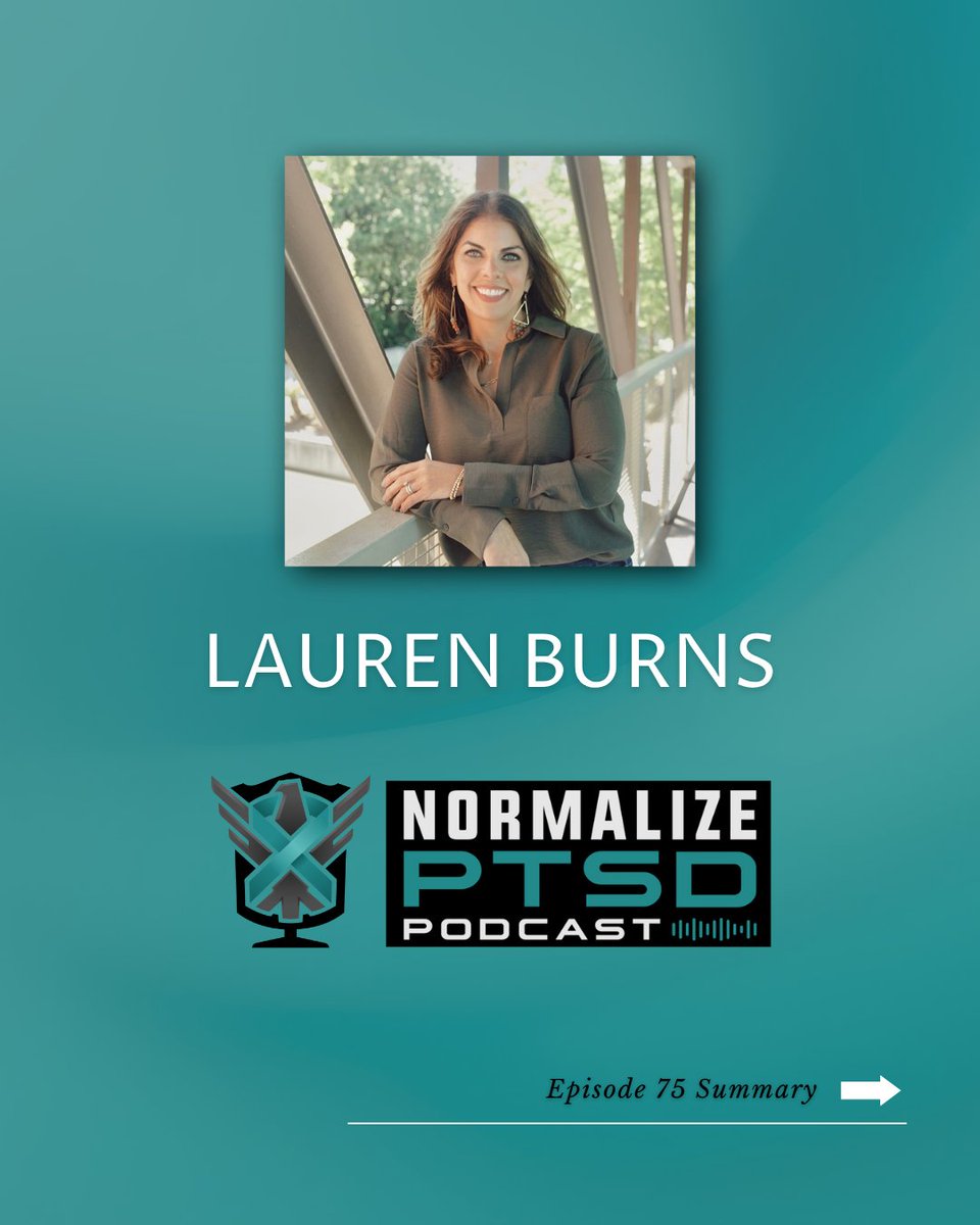 NormalizePtsd's tweet image. ▫️ Episode 75 with Lauren Burns is available now on
normalizeptsd.com

📣
Please share and like on IG, FB, LinkedIn, Youtube and X to further support our PTSD community.