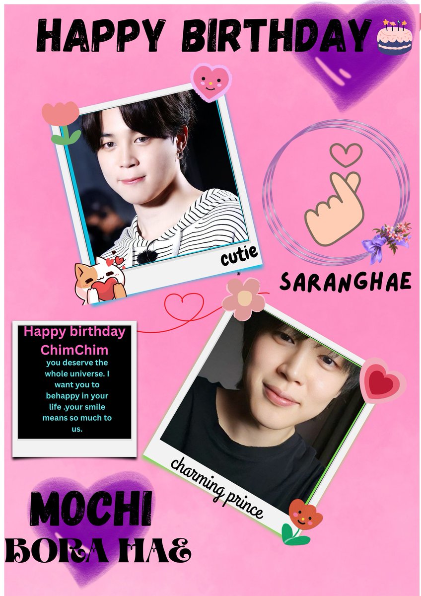jeonUrmi97's tweet photo. HOLA !!!!!
Happy birthday to our charming price Jimin Mochi🐣 .
I was given a task to make any poster of my own ,so i made this :)

 @lfp_Tardeo
@_ApniPathshala
@Saipujariprasad
#narayanchandratrust 
#learnfrompe https://t.co/4TULtSDqnn