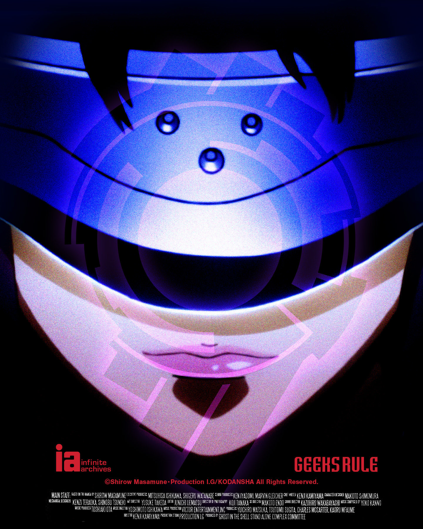 GHOST IN THE SHELL 攻殻機動隊 geeks rule T SHIRT from GHOST IN THE SHELL x GEEKS RULE vol.03 “MOTOKO