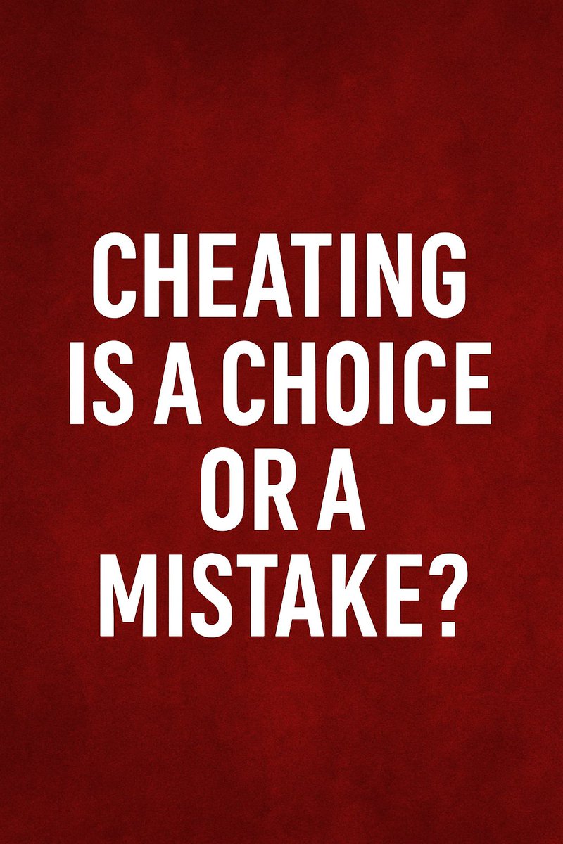 oelma__'s tweet photo. Cheating is a choice or a mistake? https://t.co/qy3cx1kcFJ