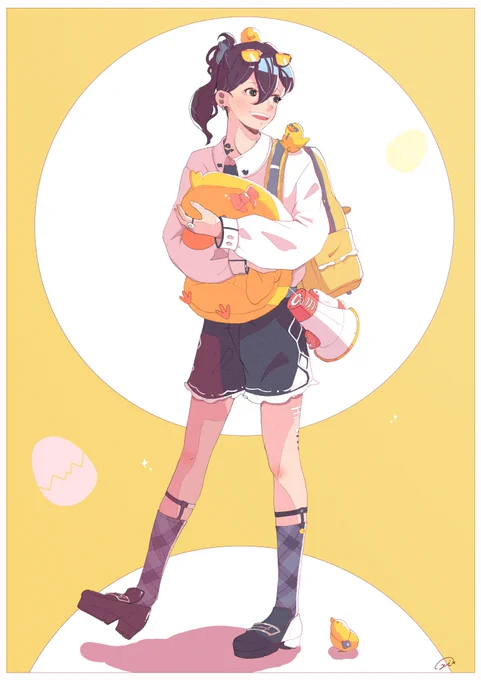 「散歩中!」なイラスト #イラスト