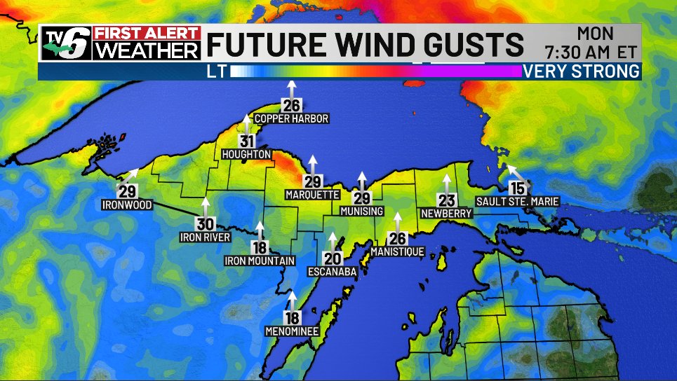 FIRST ALERT: Expect gusty winds today, with scattered showers moving from west to east across Upper Michigan.
uppermichiganssource.com/weather/radar/…