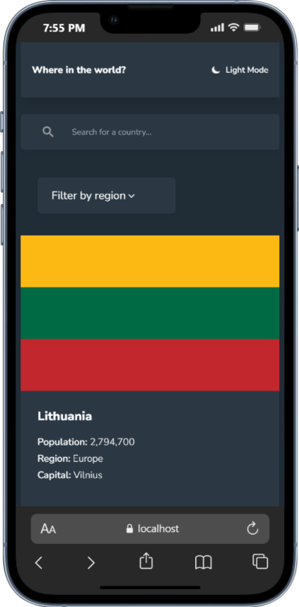 _devPRIME's tweet image. Sharing another completed project from @frontendmentor , a REST Countries web app built with React, TypeScript, Redux, Styled Components, and even TailwindCSS at some point. Big thanks to @GeorgeOlatoyan for testing and helping me spot a few bugs!
#React #TypeScript #Redux